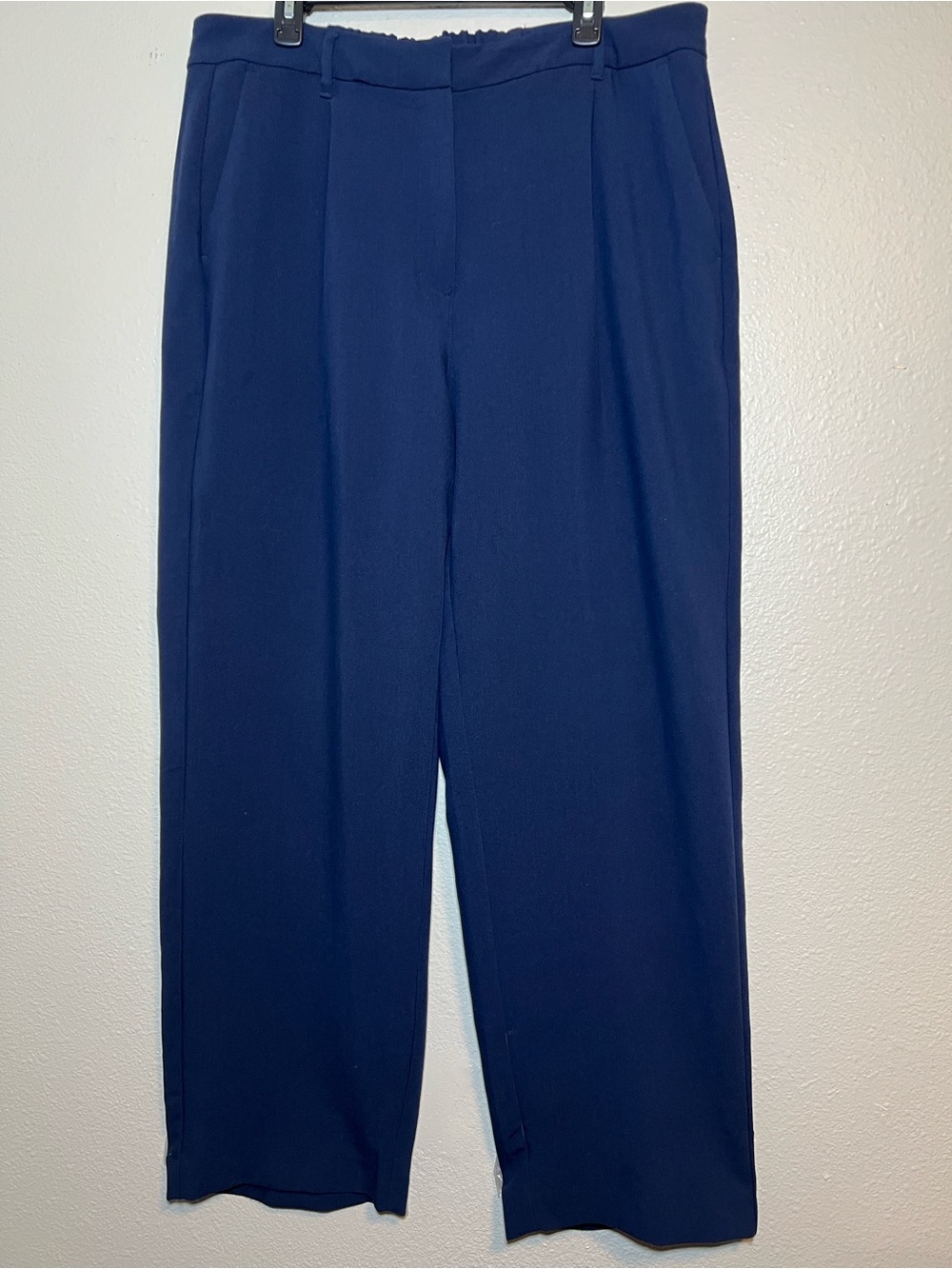 Old Navy Full Length Pleated Trouser Pants Navy Womens XL